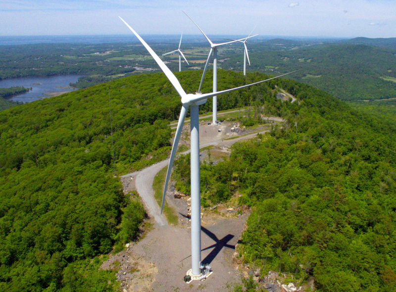 The Georgia Mountain Community Wind project in Georgia, Vermont. Source: Georgia Mountain Community Wind